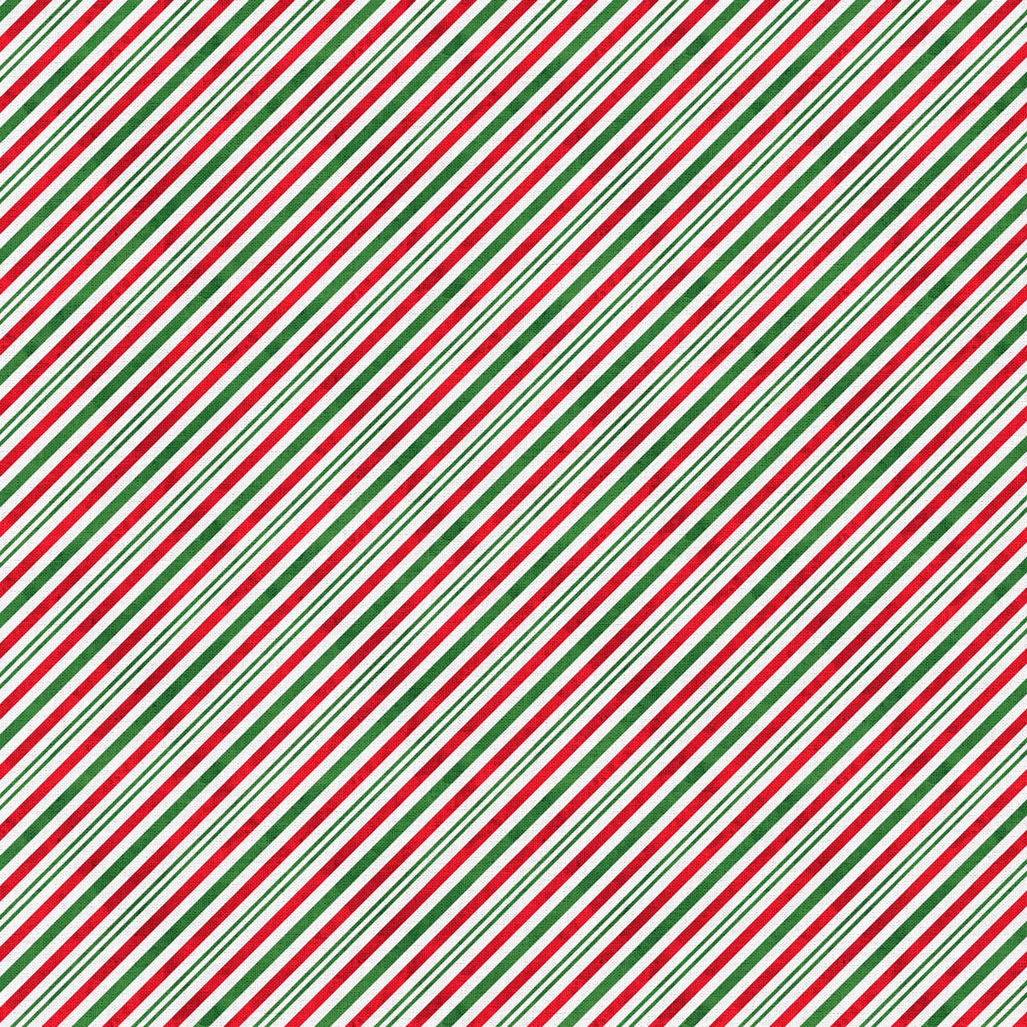 Fabric Editions Holiday Diagonal Stripe Cotton Fabric